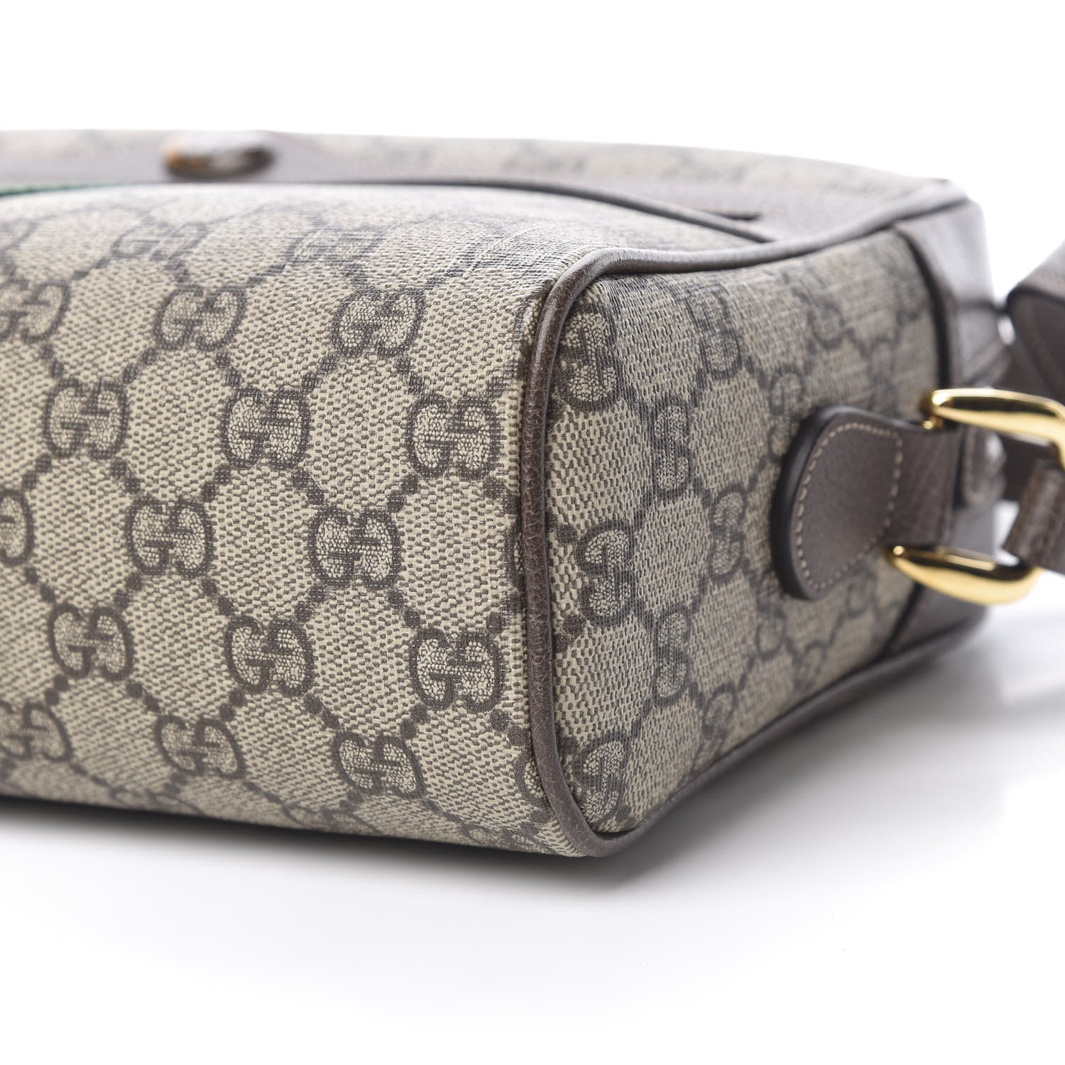 Gucci GG Supreme Monogram Web Small Ophidia Shoulder Bag Brown 10 of 10