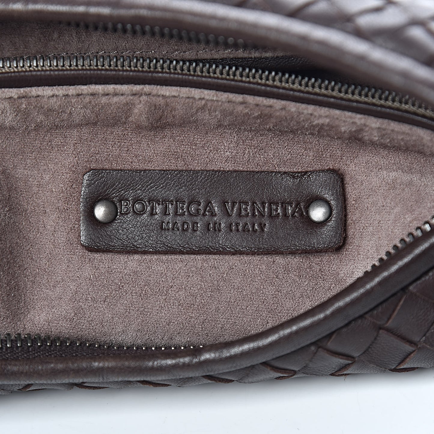 Nappa Intrecciato Large Veneta Hobo Ebano