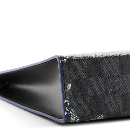 Louis Vuitton Damier Graphite Renaissance Pochette Voyage MM 8 of 9