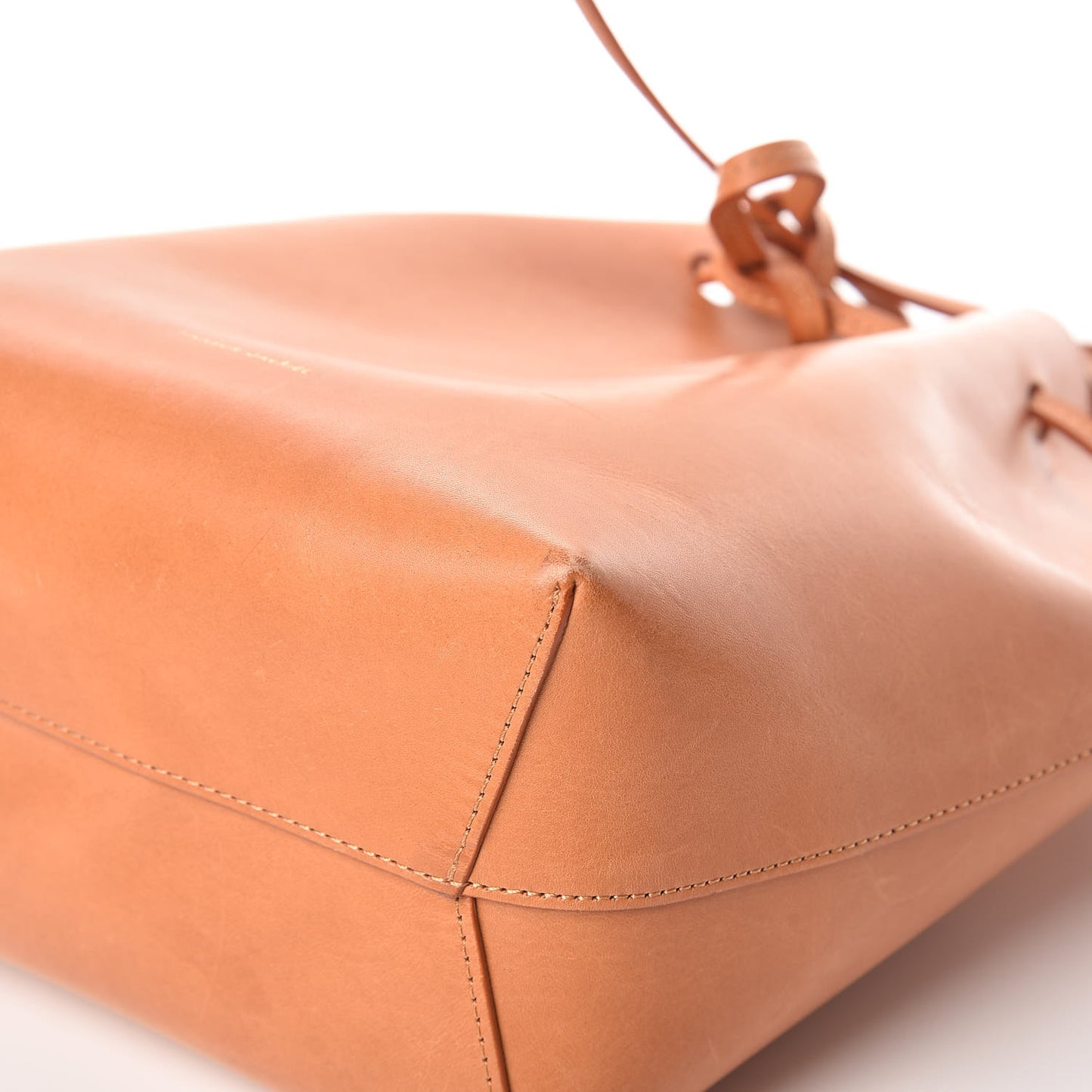 Calfskin Mini Bucket Bag Cammello Rosa