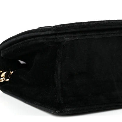 Christian Dior Velvet Small Diorama Flap Bag Black 8 of 9