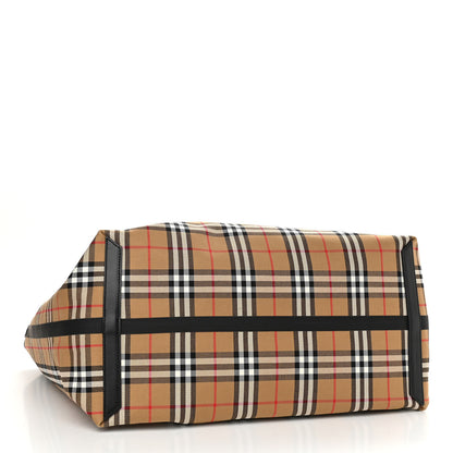 Burberry Vintage Check Extra Large The Giant Reversible Tote Antique Yellow 6 of 19