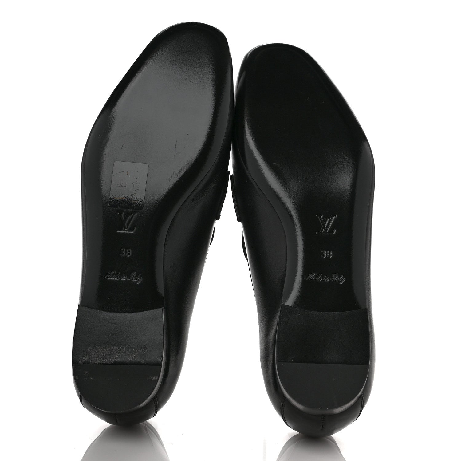 Louis Vuitton Calfskin Upper Case Flat Loafer 38 Black 5 of 9
