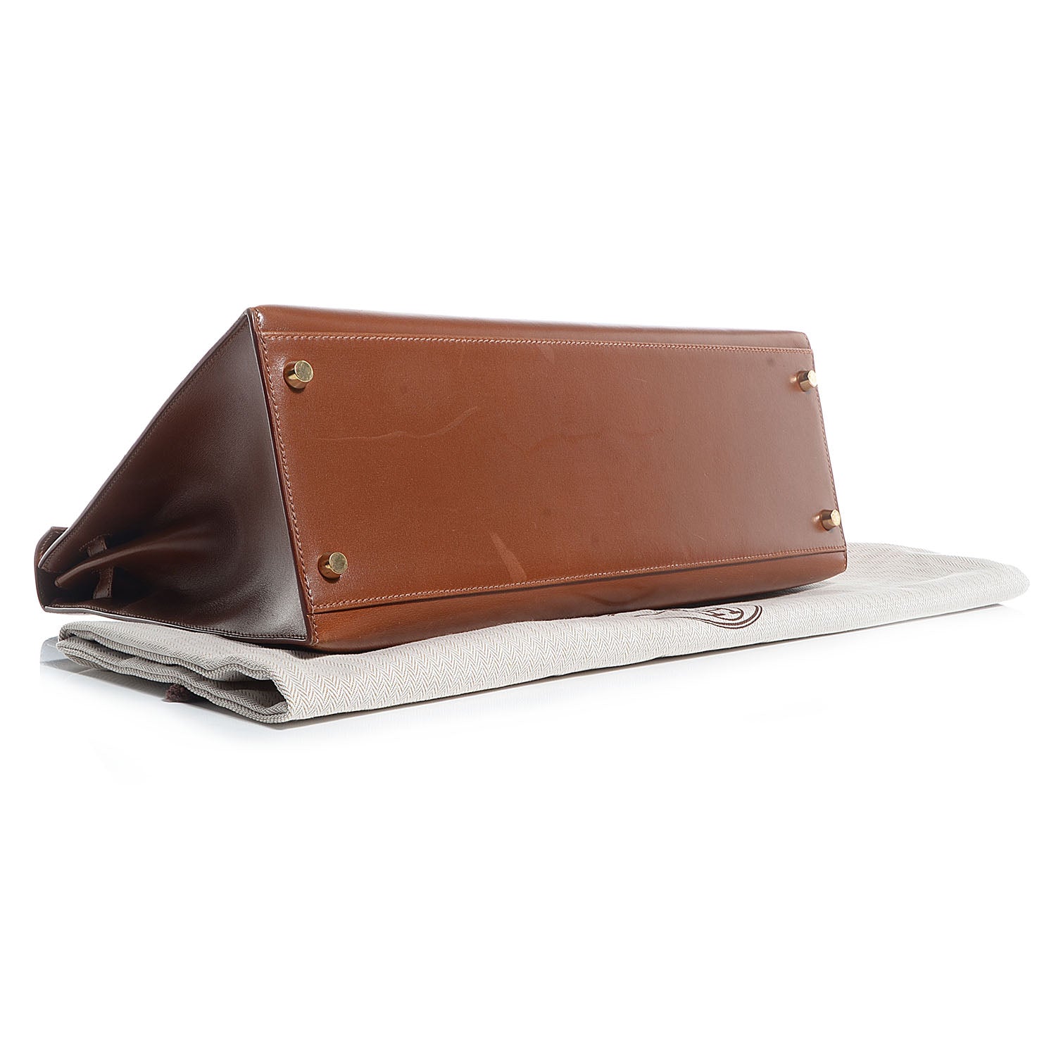 Hermes Veau Tadelakt Kelly Sellier 35 Fauve 15 of 21