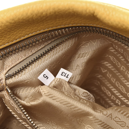 Prada Cervo Deerskin Bauletto Yellow 7 of 13
