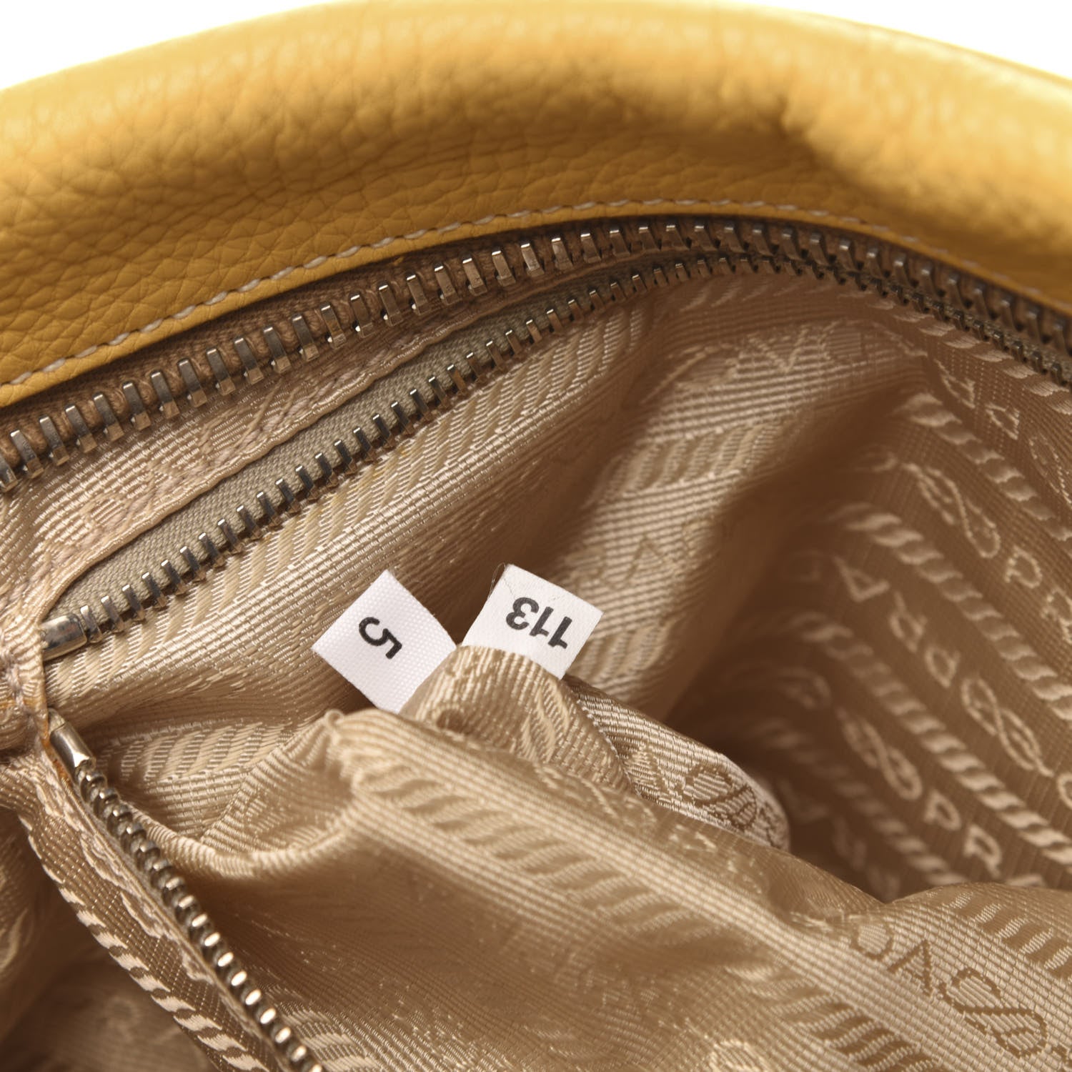 Prada Cervo Deerskin Bauletto Yellow 7 of 13
