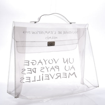 Hermes Vinyl Souvenir De L'Exposition Kelly Transparent 2 of 7