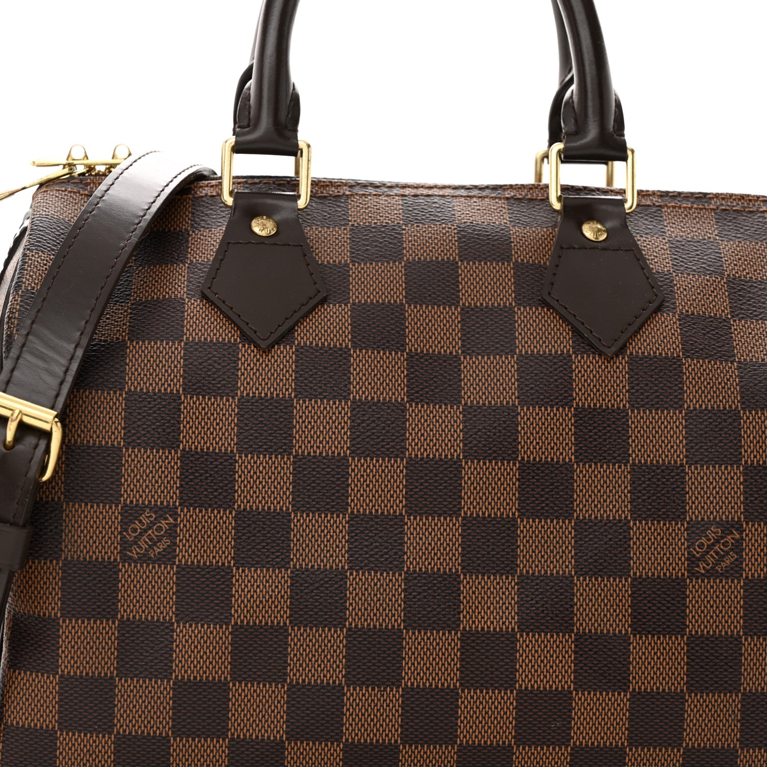 Louis Vuitton Damier Ebene Speedy Bandouliere 30 8 of 14