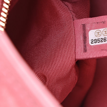 Chanel Aged Smooth Calfskin Quilted Medium Gabrielle Logo Hobo Pink 6 of 8
