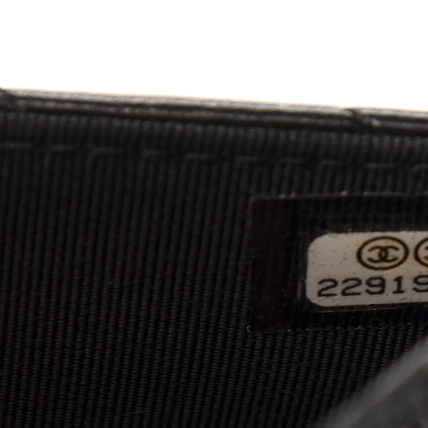 Chanel Lambskin Chevron Quilted Wallet On Chain WOC Black 8 of 13