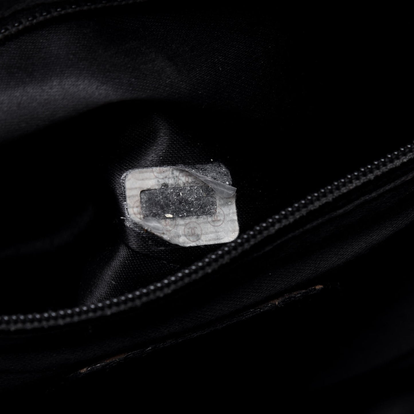 Crumpled Calfskin Quilted Backpack Black