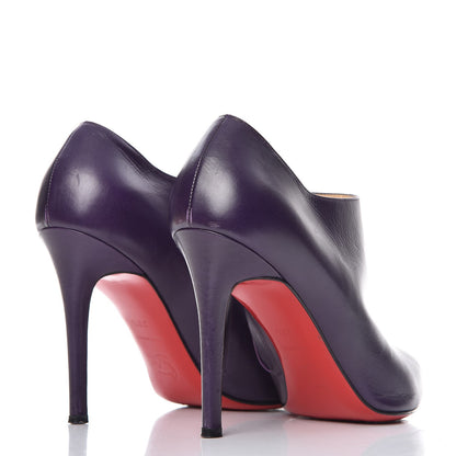 Christian Louboutin Calfskin Dahlia 100 Ankle Boots 38.5 Black 4 of 13
