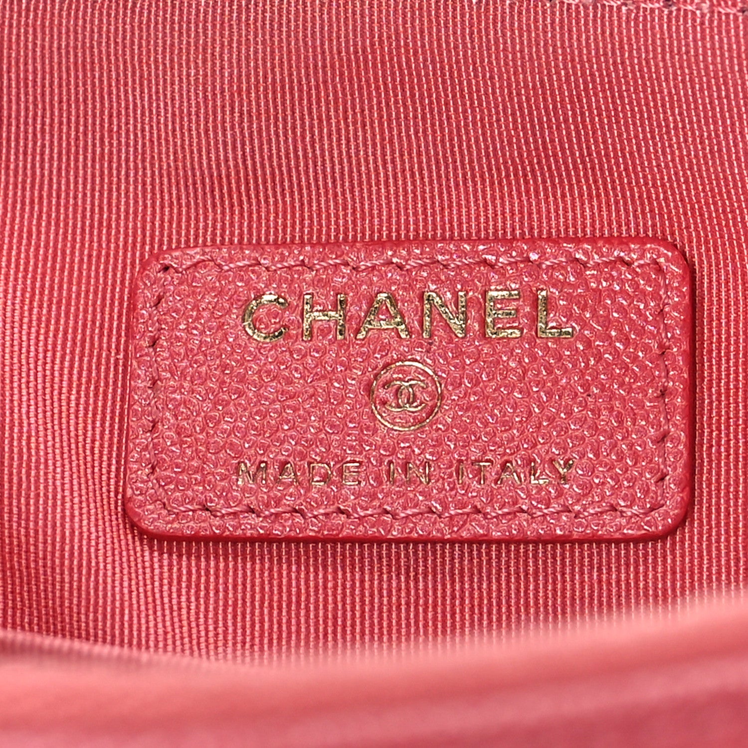 Chanel Iridescent Caviar Quilted Medium Flap Cosmetic Case Pink 6 of 10