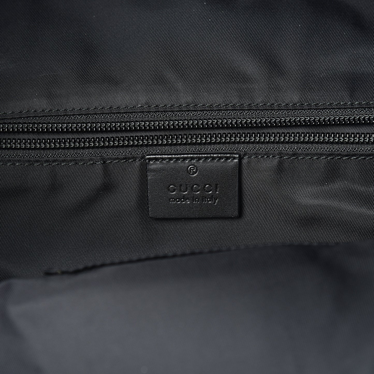 Techno Canvas Appia Calfskin Web Tote Backpack Black
