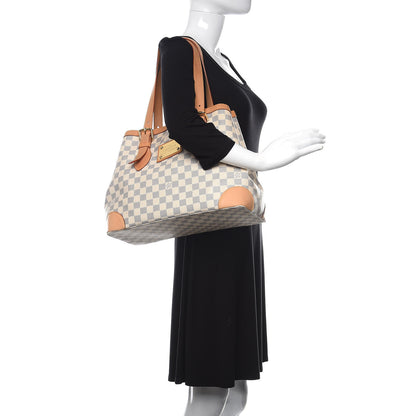 Louis Vuitton Damier Azur Hampstead MM 2 of 14