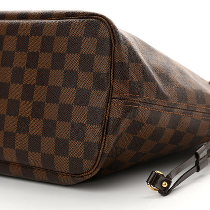 Louis Vuitton Damier Ebene Neo Neverfull MM Rose Ballerine 10 of 13