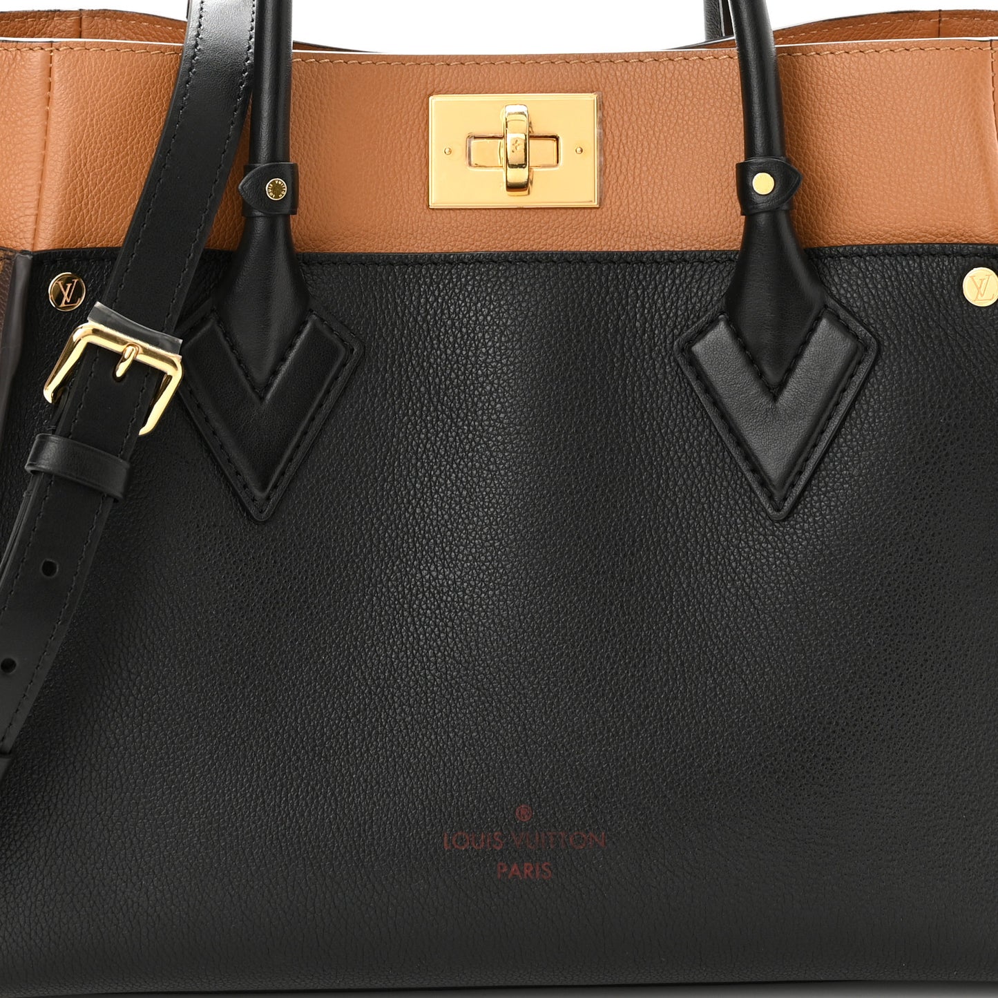 Calfskin Monogram On My Side Black