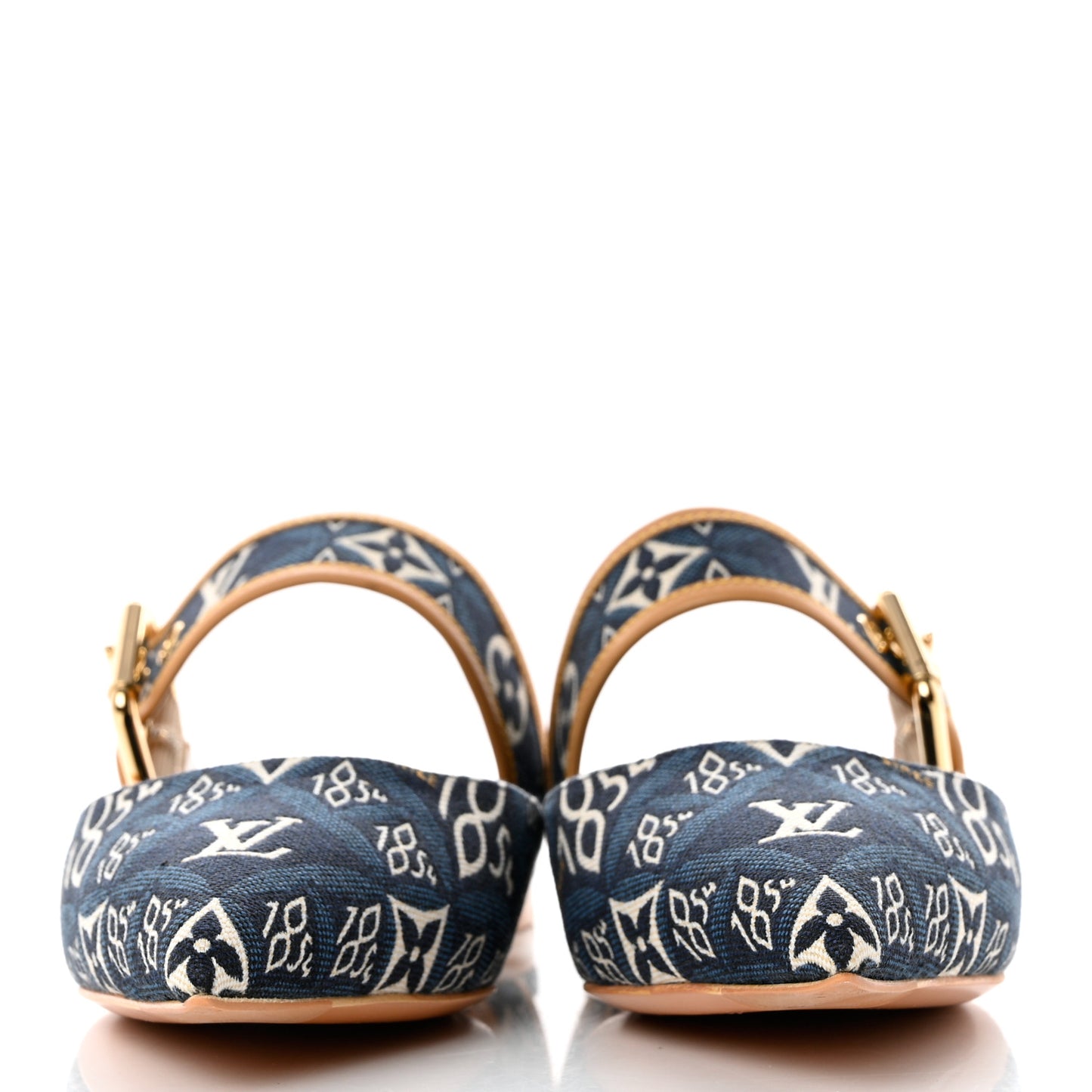 Jacquard Since 1854 Sofia Flat Mules 37 Blue