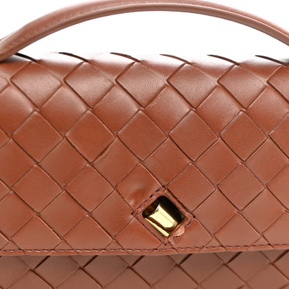 Bottega Veneta Nappa Intrecciato Long Andiamo Top Handle Clutch Sapele 7 of 7