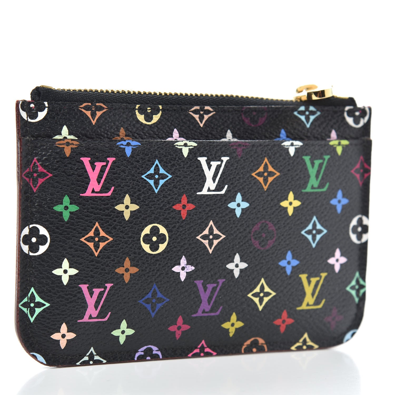 Louis Vuitton Monogram Multicolor Key Pouch Black Grenade 3 of 7