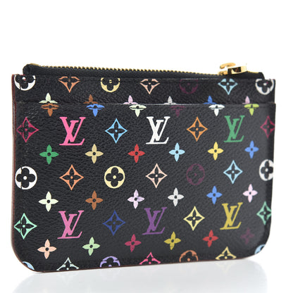 Louis Vuitton Monogram Multicolor Key Pouch Black Grenade 3 of 7