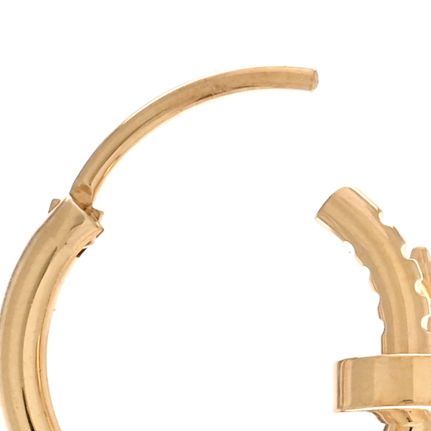 18K Yellow Gold Juste Un Clou Single Hoop Earring