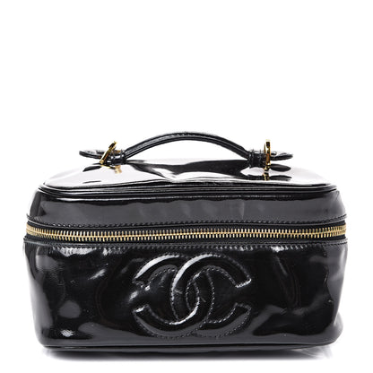 Chanel Patent Vanity Cosmetic Case Black 1 of 12