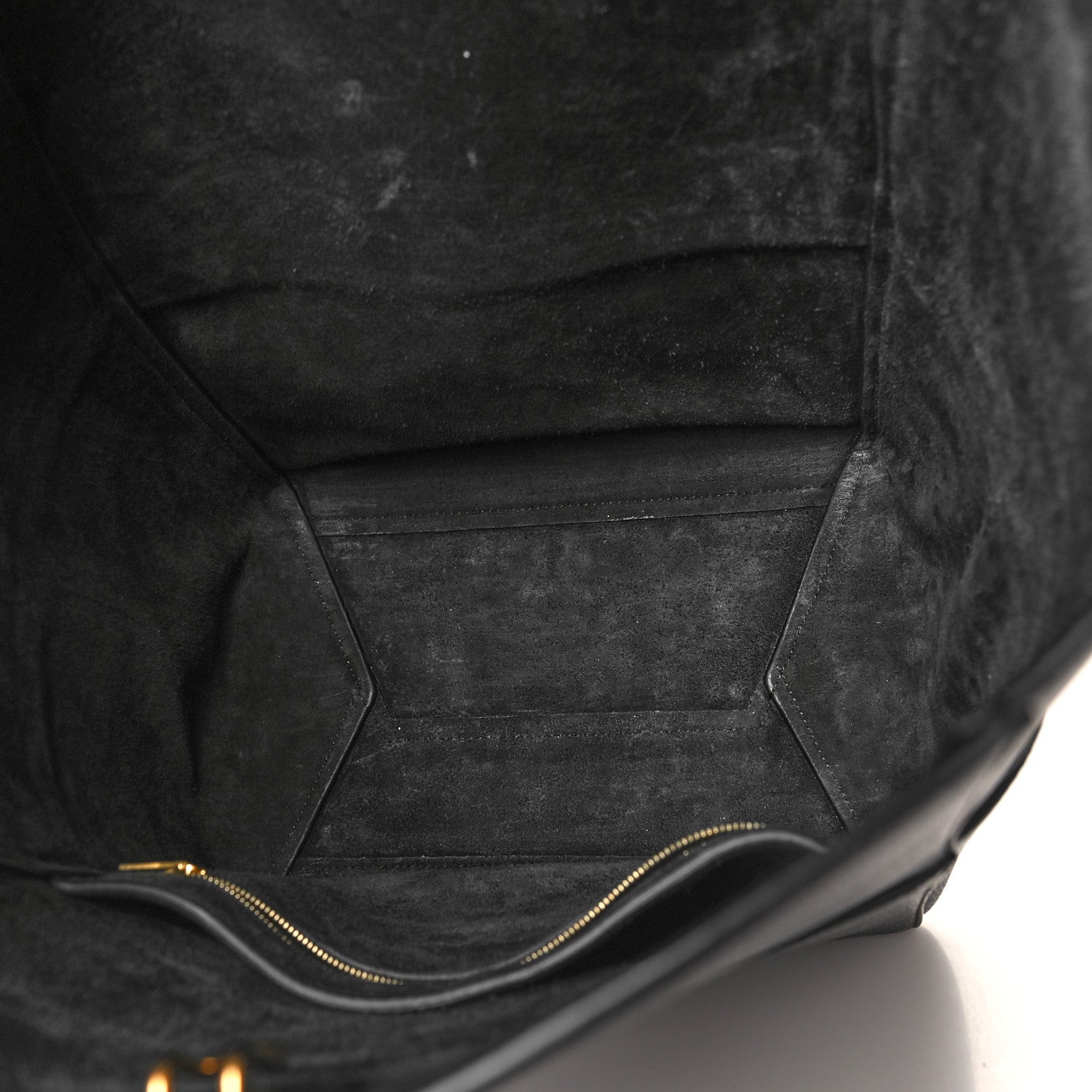 Celine Soft Grained Calfskin Sangle Bucket Bag Black 5 of 9