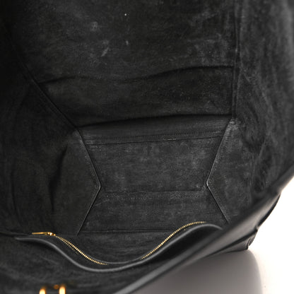 Celine Soft Grained Calfskin Sangle Bucket Bag Black 5 of 9