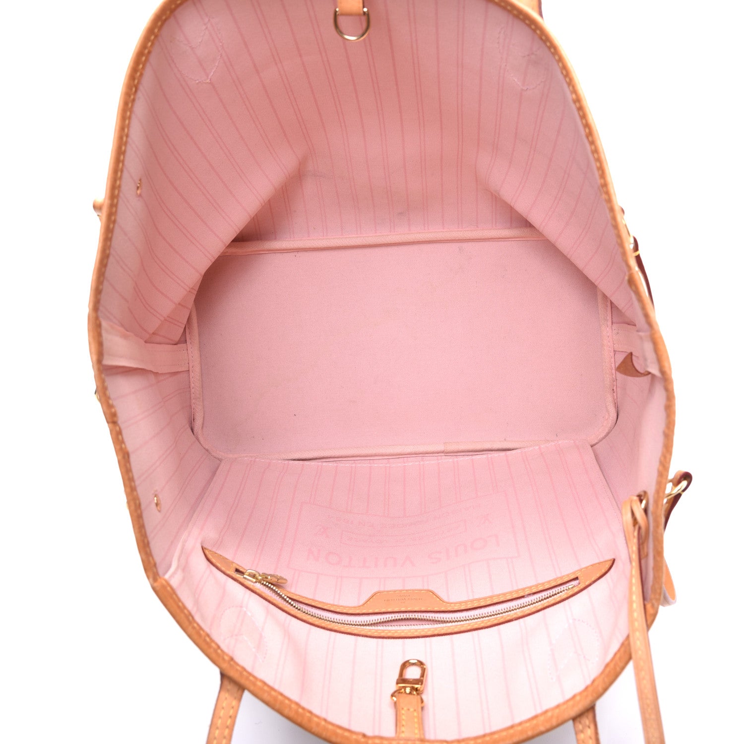 Louis Vuitton Damier Azur Neo Neverfull MM Rose Ballerine 5 of 8