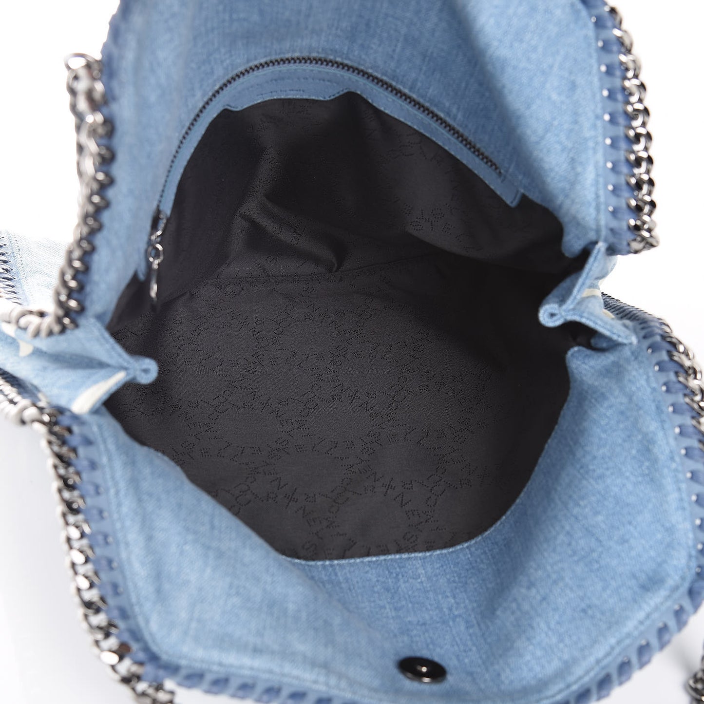Denim Star Small Falabella Tote Blue