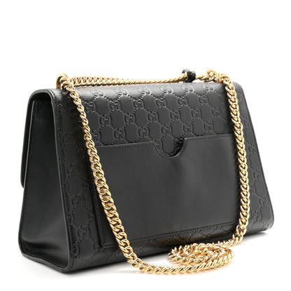 Gucci Guccissima Medium Padlock Shoulder Bag Black 3 of 10