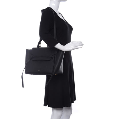 Celine Grained Calfskin Mini Belt Bag Black 2 of 10