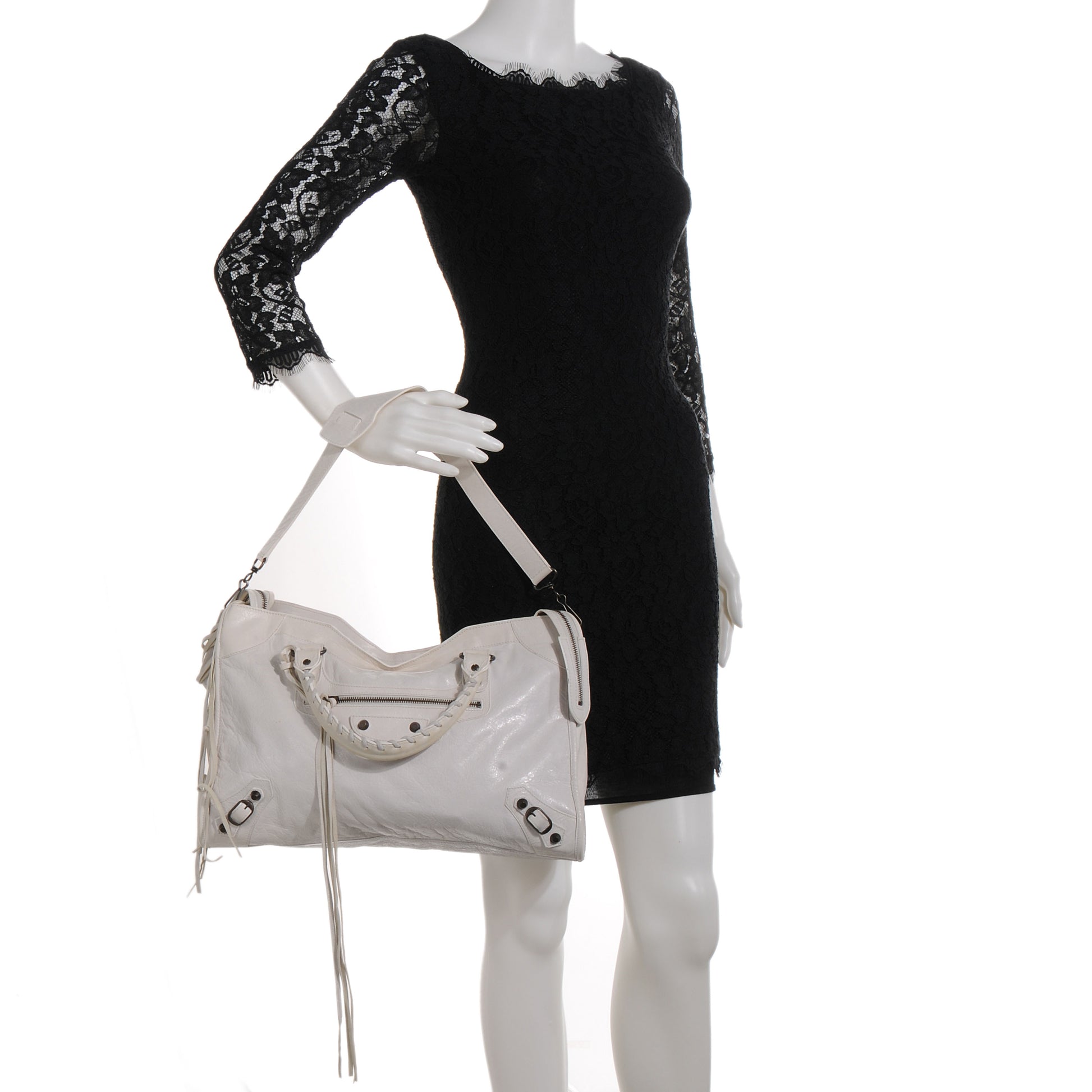 Balenciaga Agneau City White 2 of 11