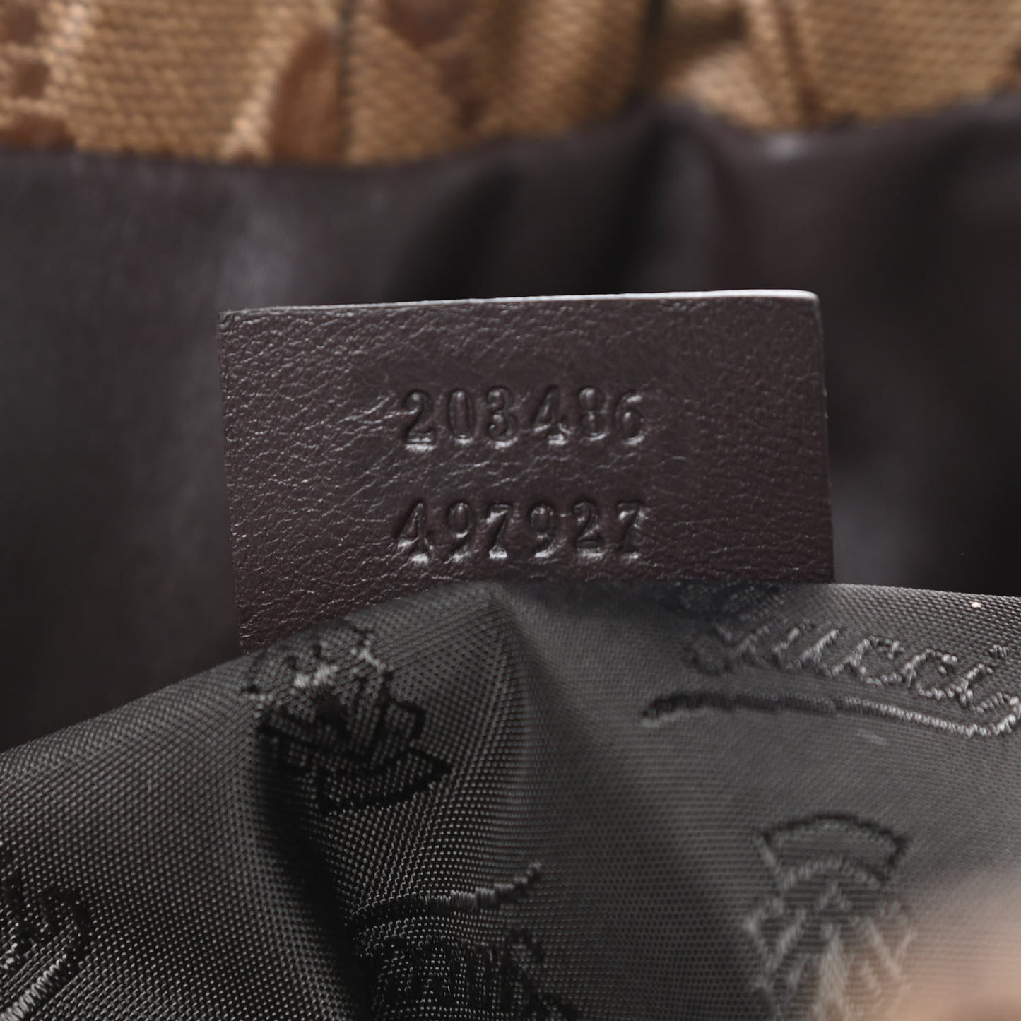 Crystal Monogram Small Hysteria Tote Dark Brown