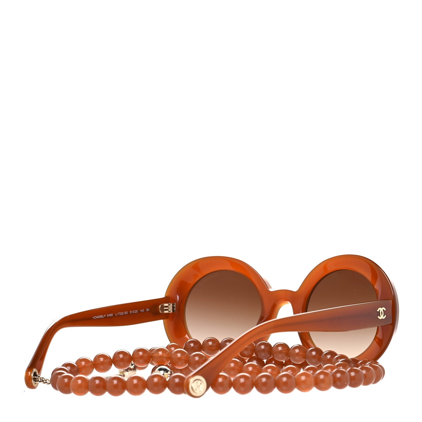 Acetate Round Sunglasses 5489 Brown