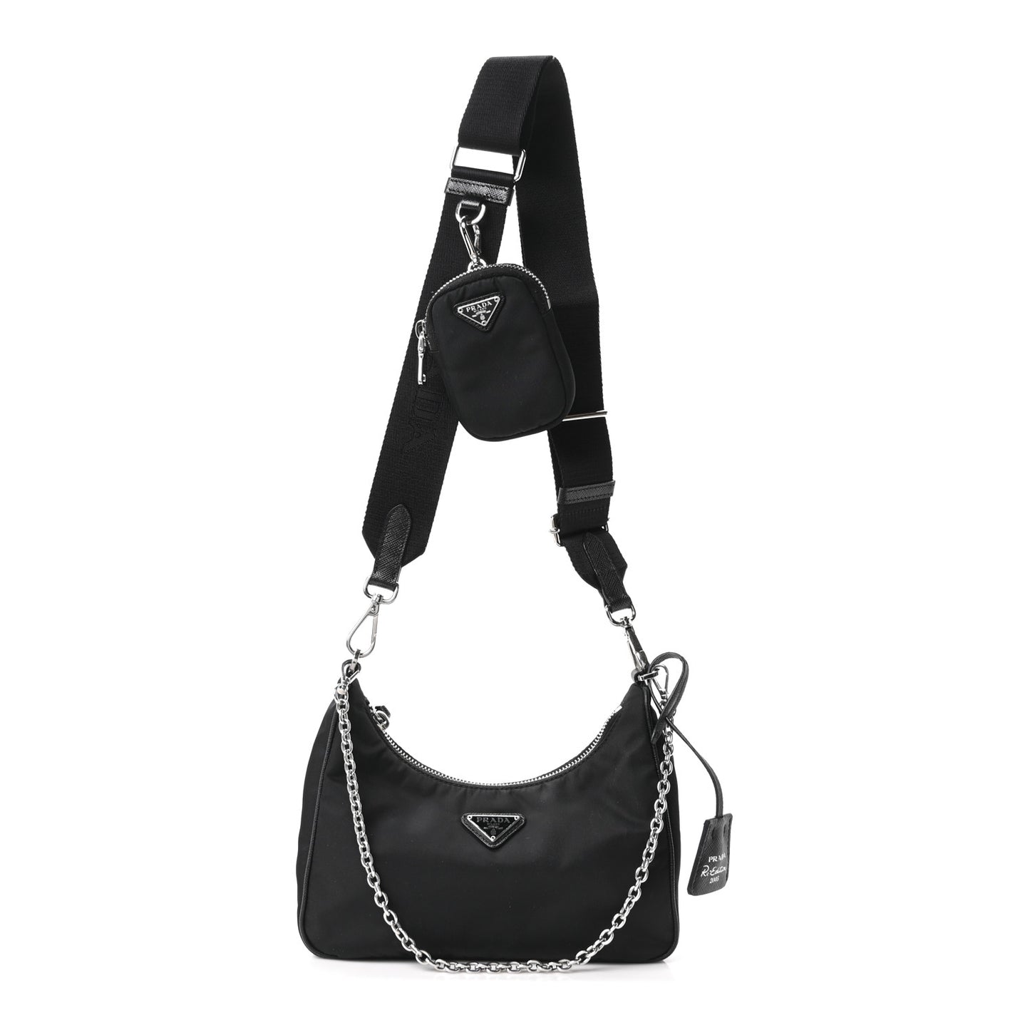 Nylon Re-Edition 2005 Shoulder Bag Black