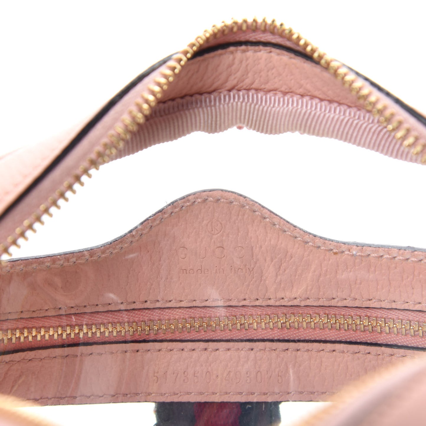 Vinyl Web Mini Ophidia Transparent Shoulder Bag Perfect Pink