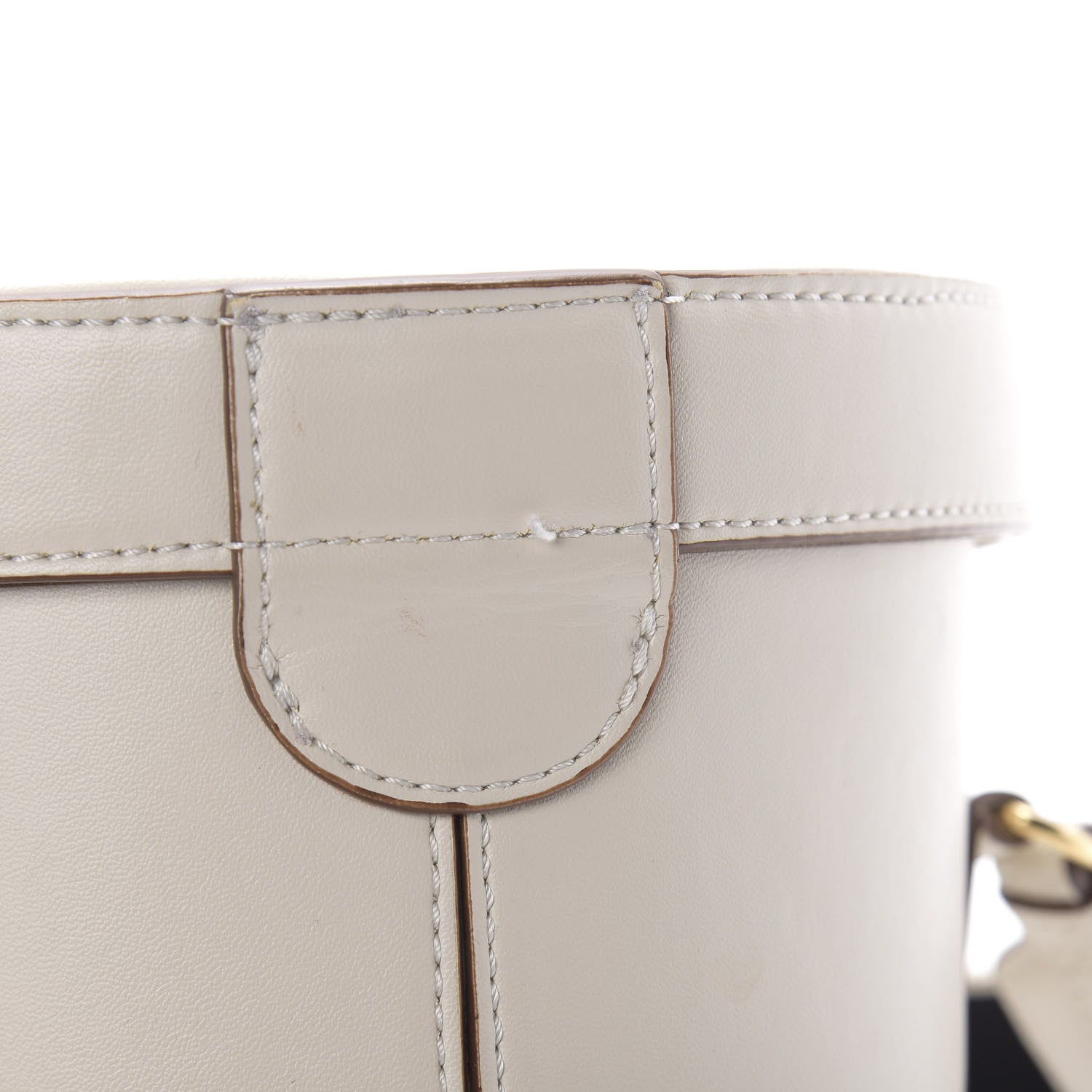 Stella McCartney Eco Soft Alter Nappa Perforated Logo Bucket Bag White 12 of 13