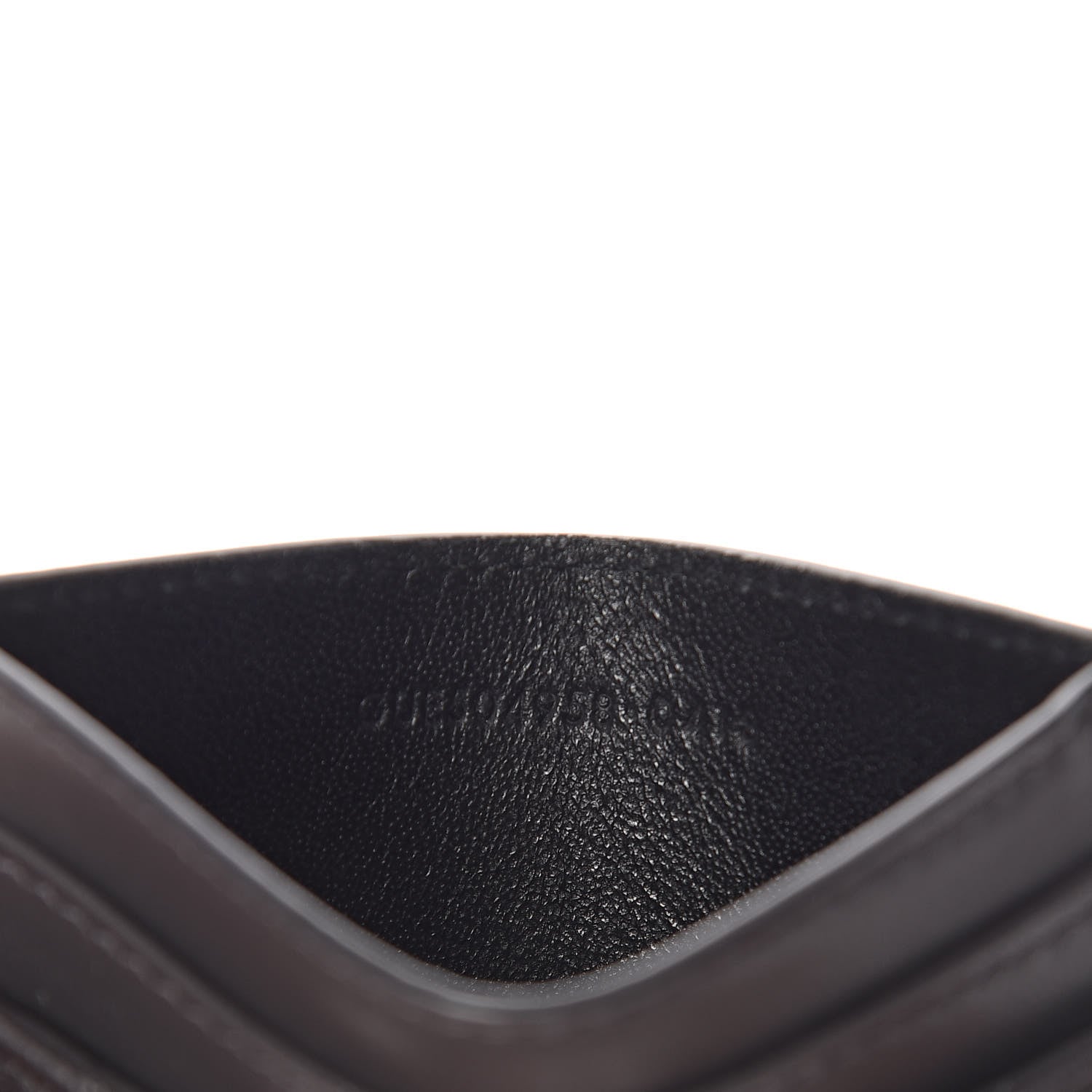 Saint Laurent Calfskin Y Quilted Monogram LouLou Credit Card Case Asphalt 7 of 9