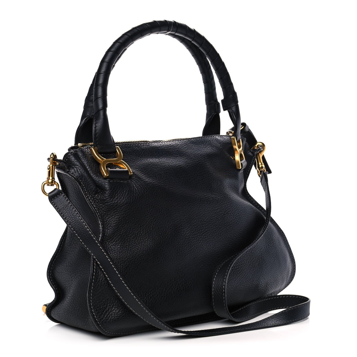 Chloe Calfskin Medium Marcie Satchel Black 3 of 15