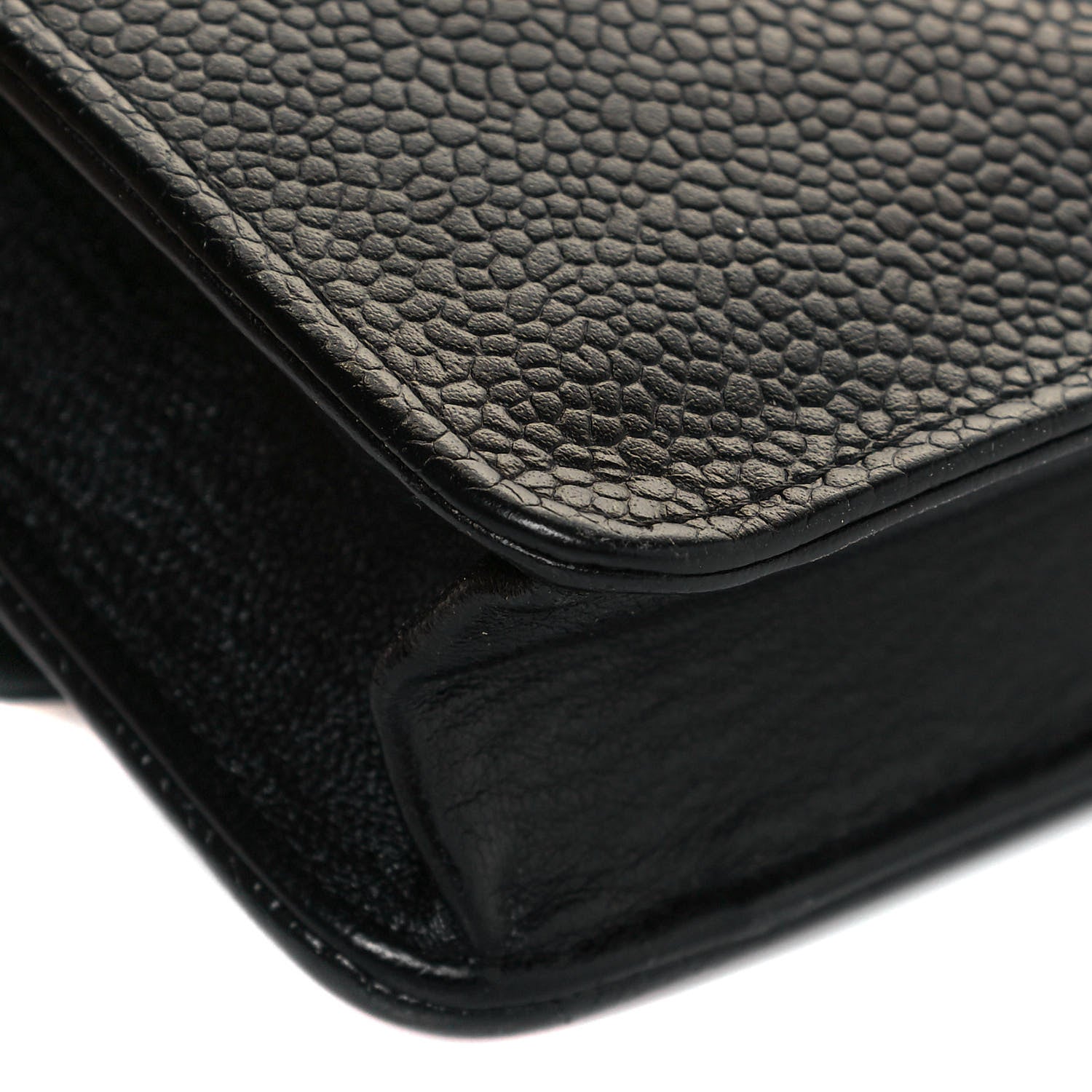 Chanel Caviar Timeless CC Wallet On Chain WOC Black 12 of 14