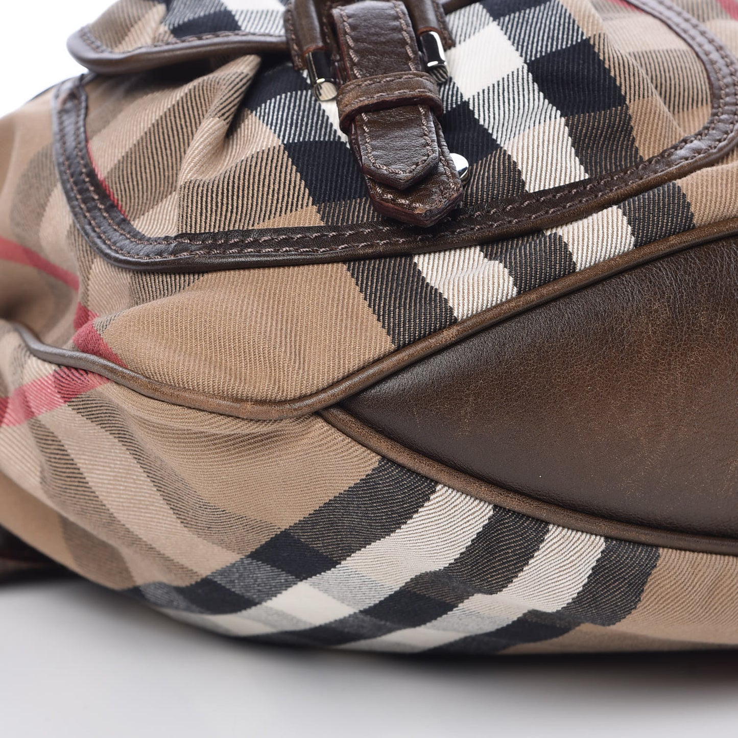 Canvas Nova Check Front Pocket Brown