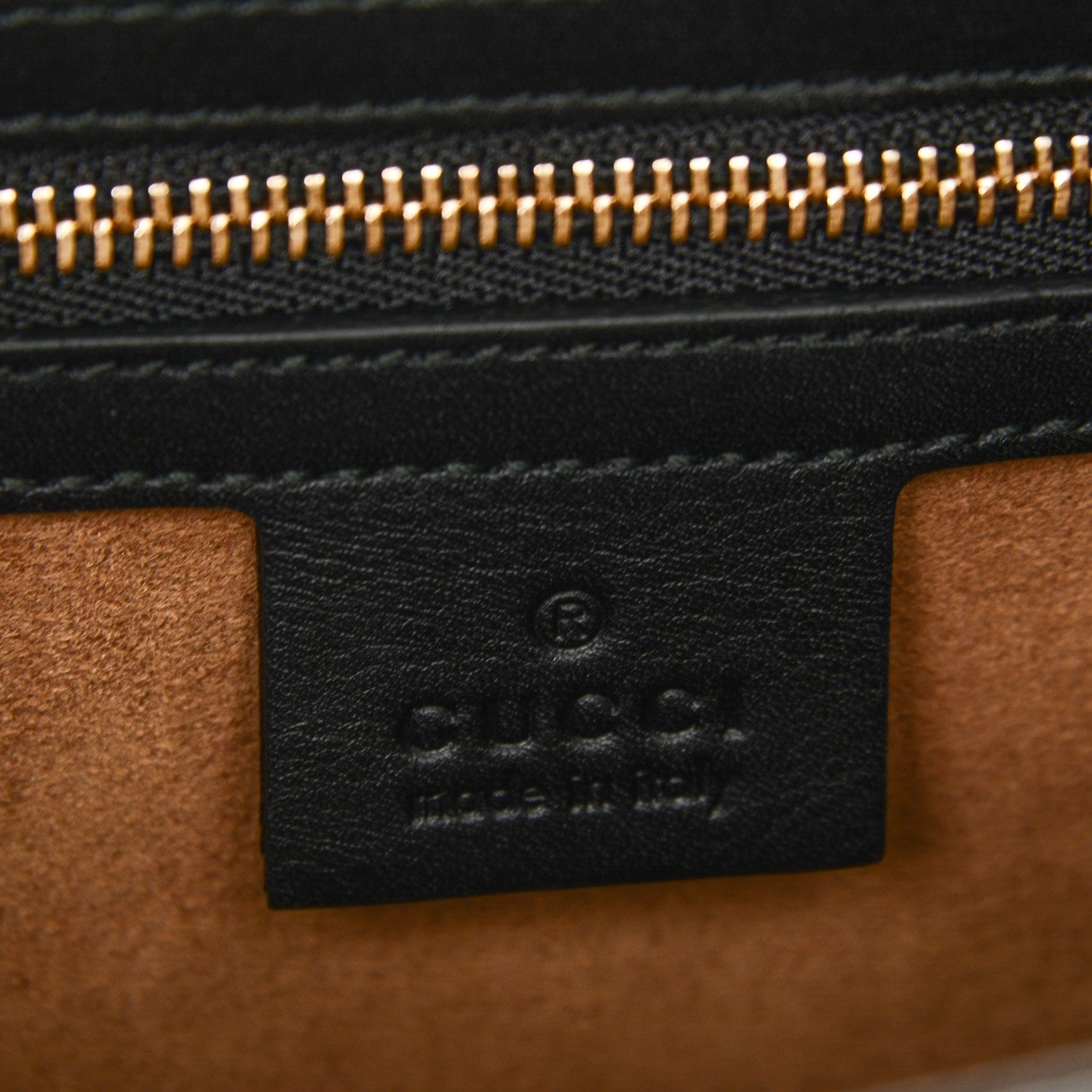 Gucci GG Supreme Monogram Calfskin Small Padlock Top Handle Bag Beige Black Cuir 6 of 6