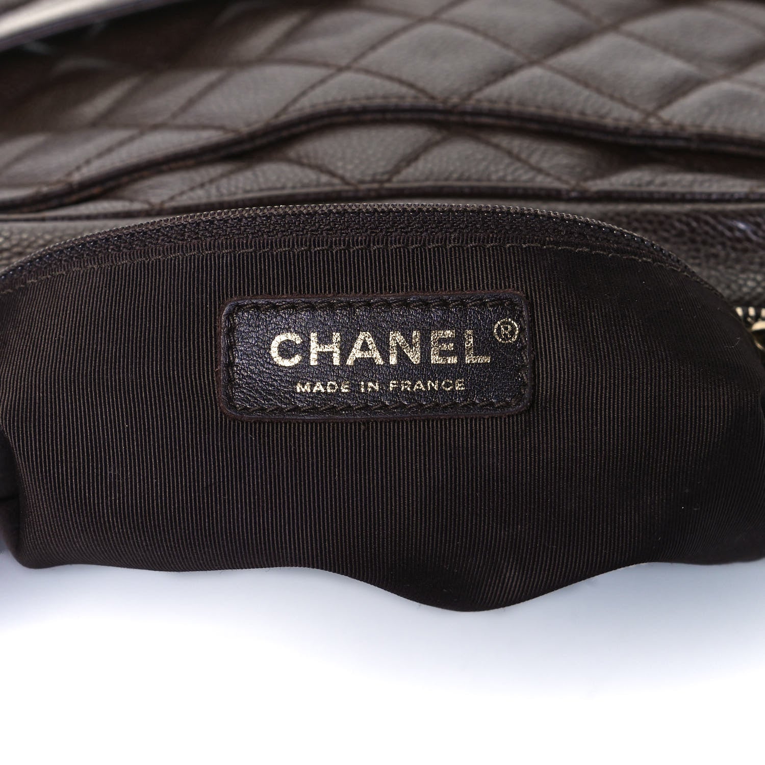 Chanel Caviar Quilted Timeless CC Shoulder Bag Brown 5 of 9