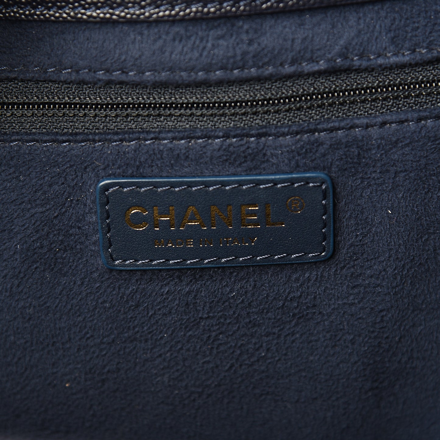 Caviar Small Studded Deauville Tote Blue