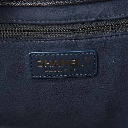 Chanel Caviar Small Studded Deauville Tote Blue 5 of 10