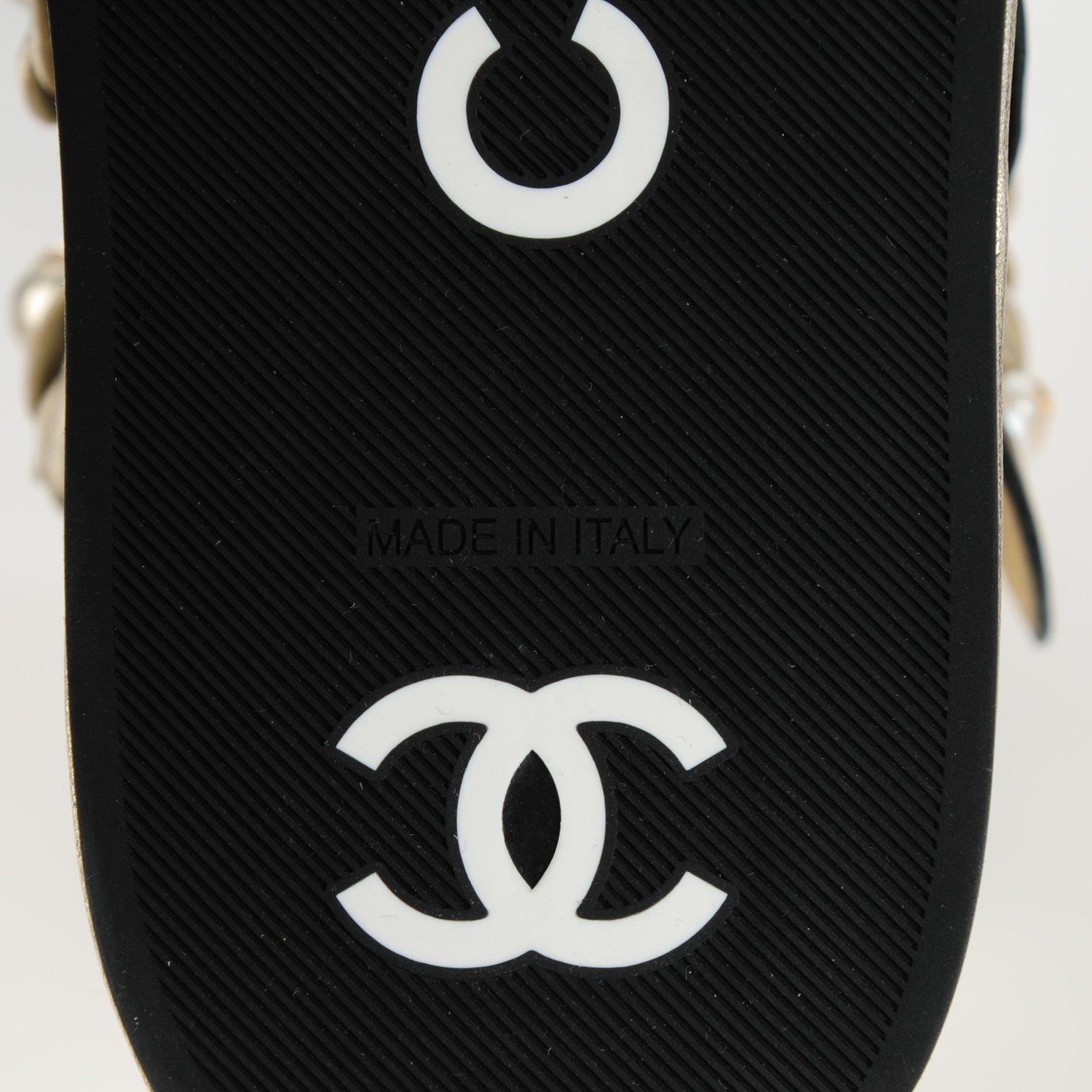 Chanel Metallic Lambskin Camellia High Top Sneakers 38 Gold 6 of 9