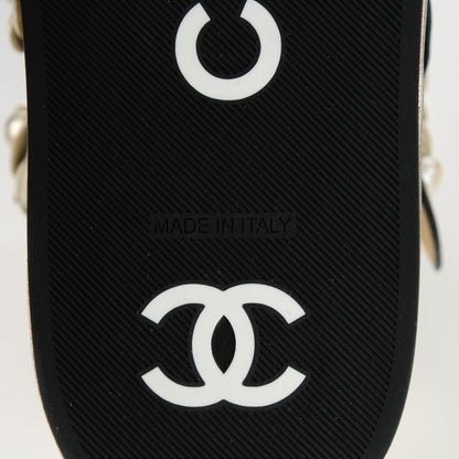 Chanel Metallic Lambskin Camellia High Top Sneakers 38 Gold 6 of 9