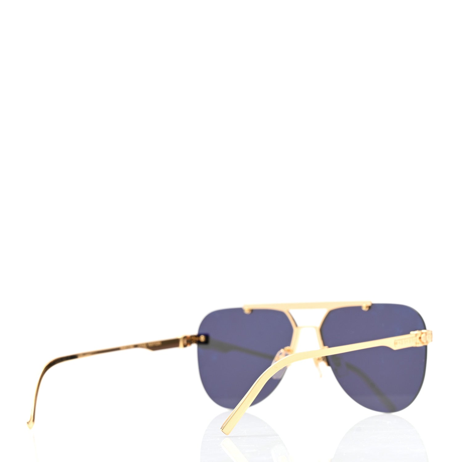 Louis Vuitton Metal LV Ash Sunglasses Z1261E Gold 4 of 7